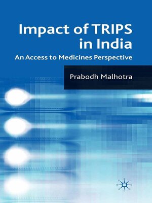 cover image of Impact of TRIPS in India